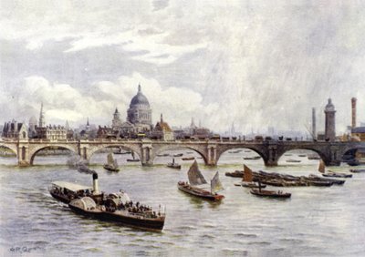 Catedral de San Pablo y Puente de Waterloo de Alfred Robert Quinton